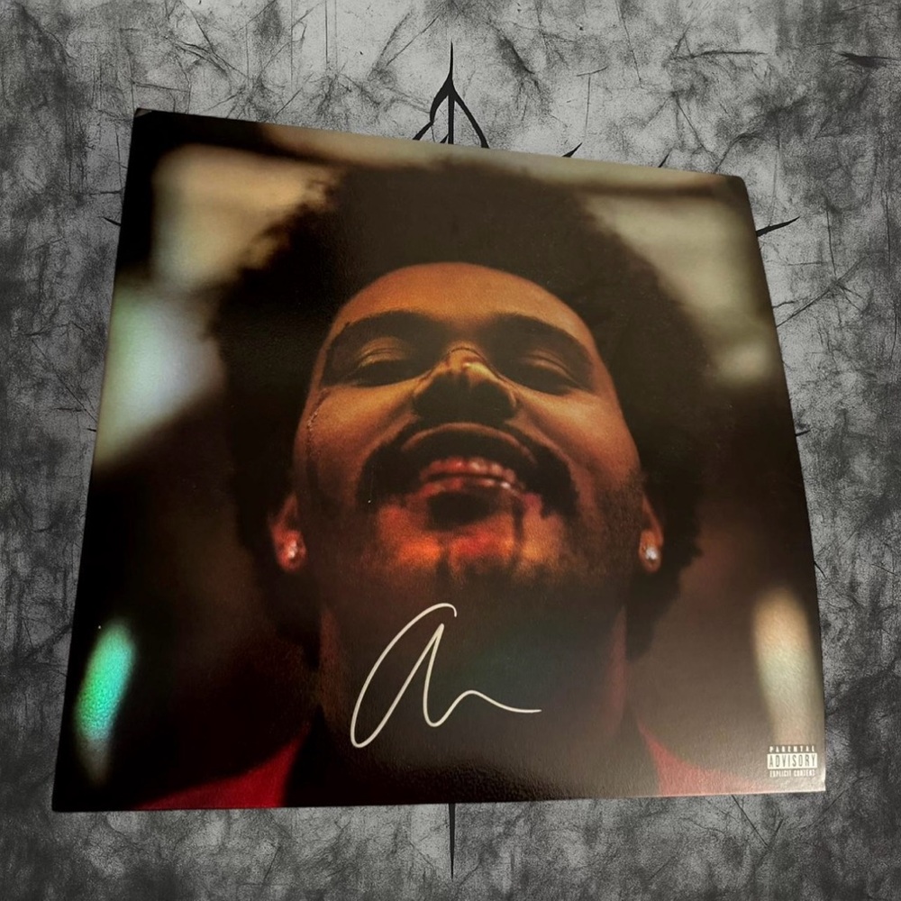 THE WEEKND SIGNED HOLOGRAPHIC AFTER HOURS VINYL ALBUM COVER ONLY